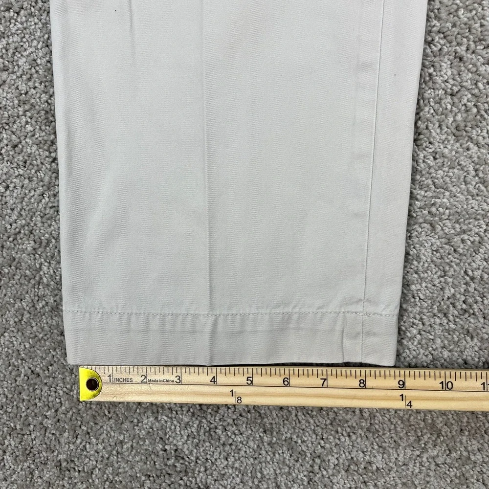 Banana Republic Chino Pants Mens 32x30 Khaki Straight Leg Flat Front‎ Twill EUC